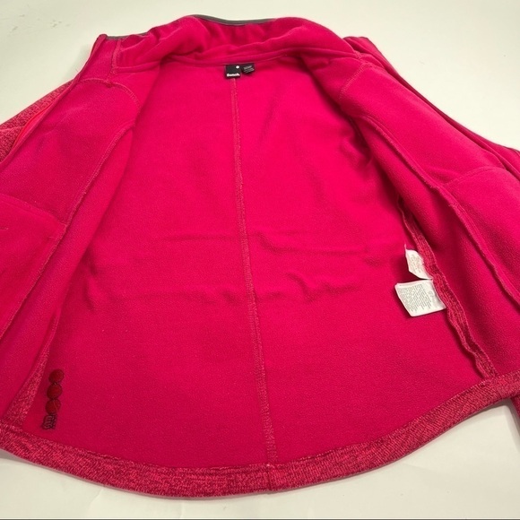 BENCH Heathered Fuchsia Pink Fleece Lined Thick Full Zip-up Active Jacket Coat - Picture 13 of 16